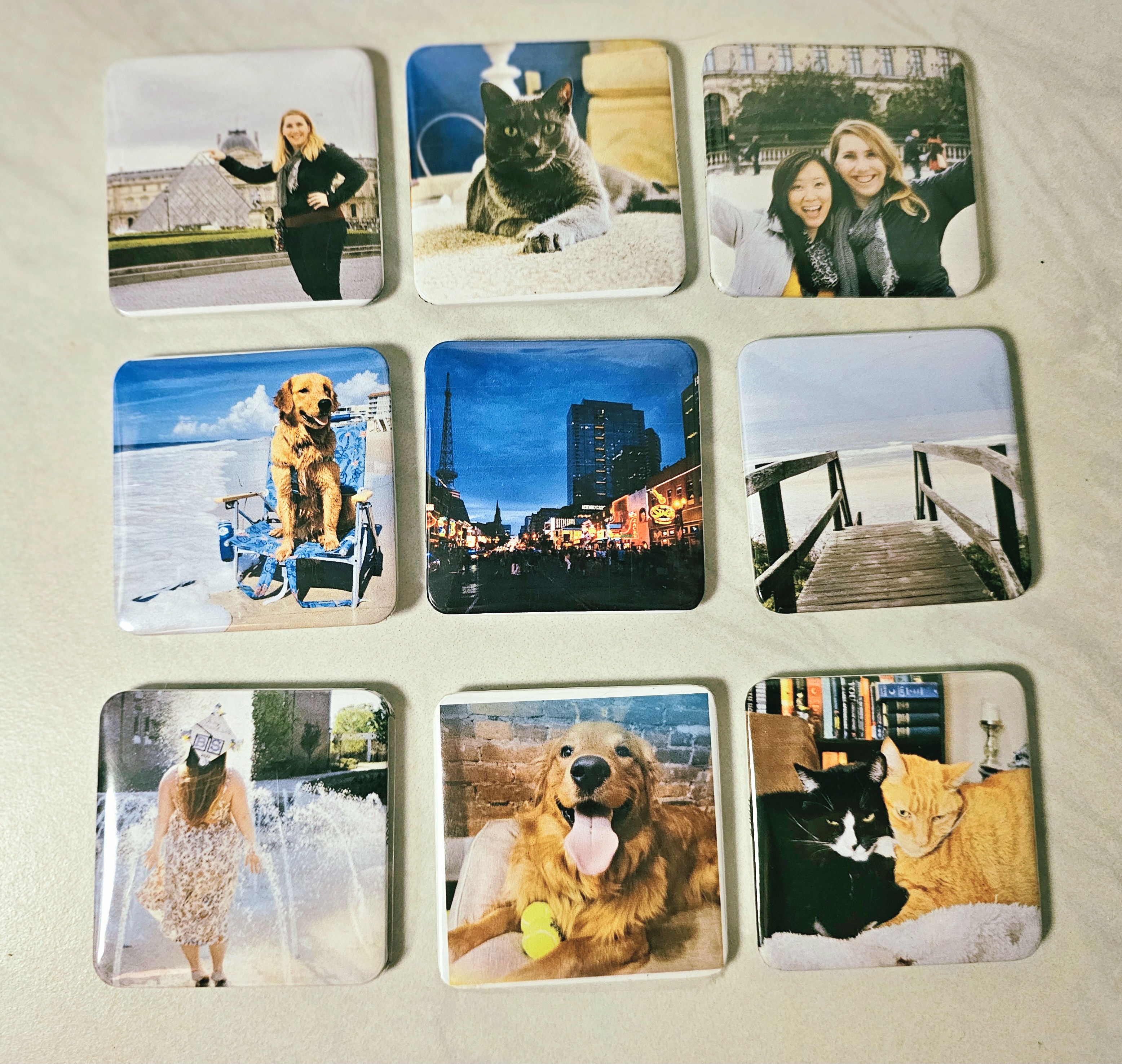 Custom 2x2 photo magnets